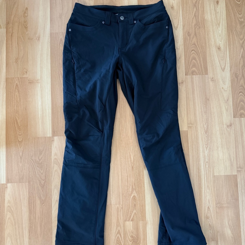 Women's fleece lined black Pants-Duluth